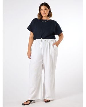 Live Unlimited Curve Full Length Drawstring Pants - Blue
