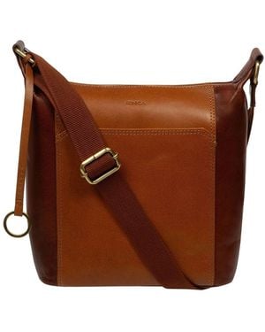 Conkca Leather Shoulder Bag - Brown