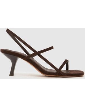 schuh Sav Strappy Kitten Heel - Natural
