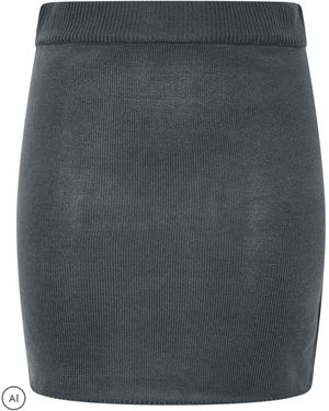 Yours Curve Limited Knitted Mini Skirt - Black