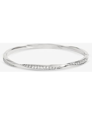 Jon Richard Pave Twist Bangle - Multicolour