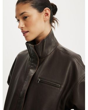 Cotton On Cotton On Easton Funnel Neck Bomber Jacket - Black