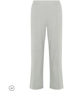 M Com Petite Pintuck Wide Leg Pants - Gray