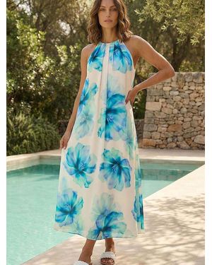 Roman Petite Floral Dress - Blue