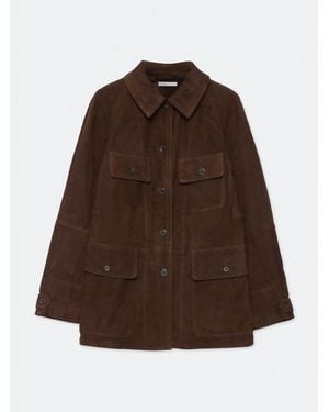 AllSaints Allsaints Roiya Suede Jacket - Brown