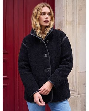 Roman Borg Piped Coat - Blue