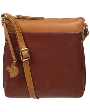 Conkca Nikita Leather Cross-Body Bag - Brown