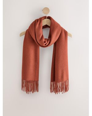 Next Rust Midweight Scarf - Brown