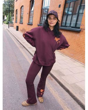 Never Fully Dressed Cotton Hoodie - Purple
