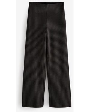 Next Smoothing Ponte Jersey Wide Leg Pants - Black