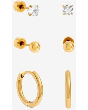 Jon Richard Plated Waterproof Basic Earrings - Metallic