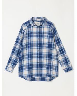 FatFace Fatface Bessie Petite Check Shirt - Blue