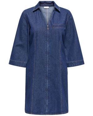 Jdy Denim Mini Dress - Blue