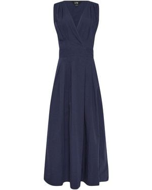 Long Tall Sally Pleated Midi Dress - Blue