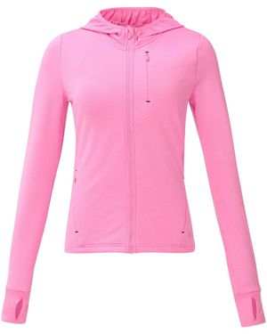 Sweaty Betty Textured Train Zip Up Gym Jacket - Pink