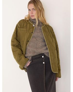Whistles Reversible Quilted Jacket - Brown