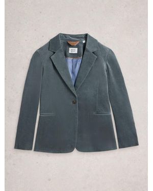 White Stuff Evelyn Cord Blazer - Blue