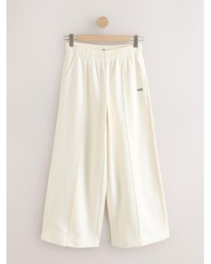 Self Cream Wide Leg Sweatpants - Natural