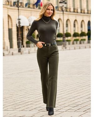Sosandar Straight Leg Jeans - Natural
