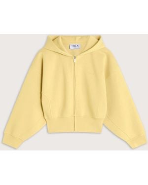 Tala Cocoon Zip Up Hoodie - Yellow
