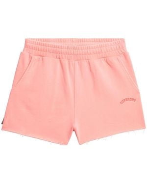 Superdry Bolt Essential Logo 100% Cotton Shorts - Pink