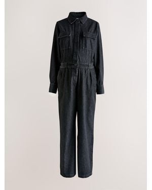 Next Maternity Denim Boilersuit - Black