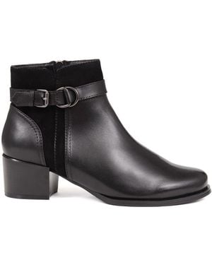 Jones Bootmaker Sarina Heeled Ankle Boots - Black