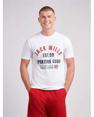 Jack Wills Arch Logo T-Shirt - Red