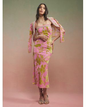 River Island Year Zero Floral Embellished Slip Dress - Pink