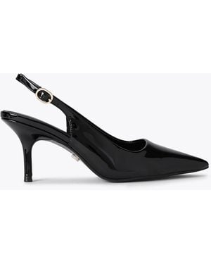Carvela Kurt Geiger Wide Fit Spirit Slingback Wide Fit Heeled Shoes - Black