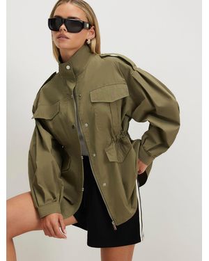 River Island Petite Utility Drawstring Jacket - Green