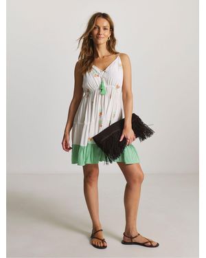 Figleaves Mini Beach Dress - White