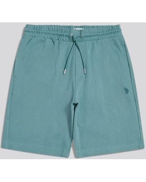 U.S. POLO ASSN. U. S. Polo Assn U. S. Polo Assn Twill Texture Jersey Shorts - Blue