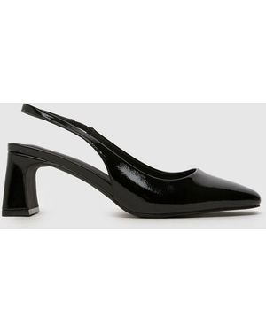 schuh Shae Halb Mit Fersenriemen Und Breiter Passform - Schwarz