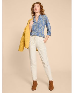 White Stuff Stuff Annie Jersey-Shirt Aus 100 % Baumwolle - Blau