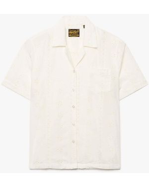 Superdry Heritage Broderie Short Sleeves Shirt - Weiß