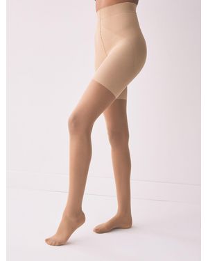 Next Almond Bum/Tum/Thigh Gloss Shaping 20 Denier Tights - Natural