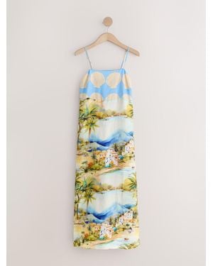 Next Square Neck Cami Maxi Dress - White