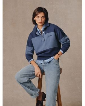 Superdry Heritage Pique Rugby Jumper - Blau