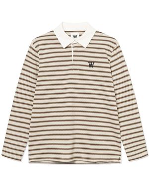 Double A by W.W. Double A By W. W. Double A By Wood Wood Landon Poloshirt - Weiß