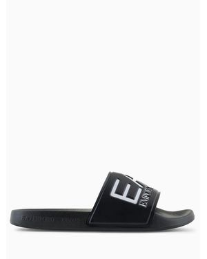 EA7 Logo Slides - Black