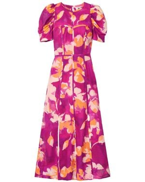 Ro & Zo Petite Niamh Binding Detail Occasion Dress - Pink