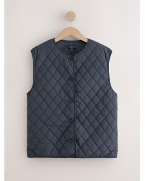 Next Quilted Liner Gilet - Blue