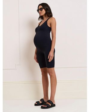 Seraphine Maternity And Nursing Short Bodysuit - Natural