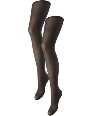 Pieces 20 Den Tights 2 Pack - Black