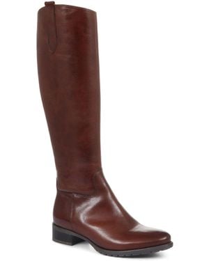 Jones Bootmaker Jones Bootmaker Cinzia Leather Riding Knee High Boots - Red
