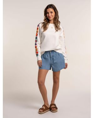 Brakeburn Denim Beach Shorts - Blue