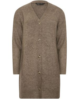 M Com Longline Cardigan - Grey