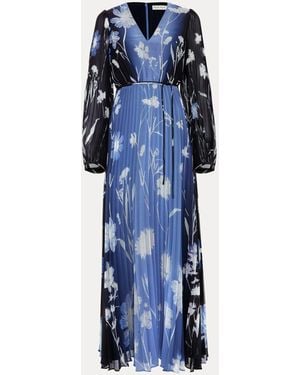 Phase Eight Annie Floral Ombre Print Maxi Dresses - Blue