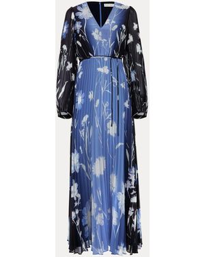 Phase Eight Annie Floral Ombre Print Maxi Dresses - Blue